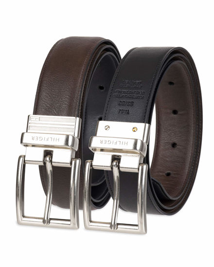 Picture of Tommy Hilfiger Men's Reversible Belt, Brown/Black, 32