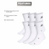 Picture of adidas Originals unisex-adult Trefoil Crew Socks (6-Pair), White, Medium