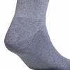 Picture of adidas Originals unisex-adult Trefoil Crew Socks (6-Pair), Heather Grey/Black/White, Large