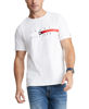 Picture of Tommy Hilfiger mens Short Sleeve Flag Stripe T-shirt T Shirt, Bright White, XX-Large Tall US