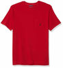 Picture of Nautica Men's Big & Tall Solid Crew Neck Short-Sleeve Pocket T-Shirt, Red, 3XLT Tall