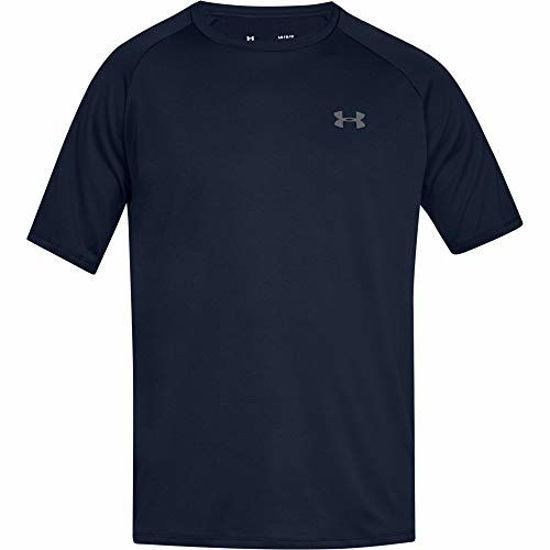 Picture of Under Armour mens Tech 2.0 Short-Sleeve T-Shirt , Academy Blue (408)/Graphite , X-Small