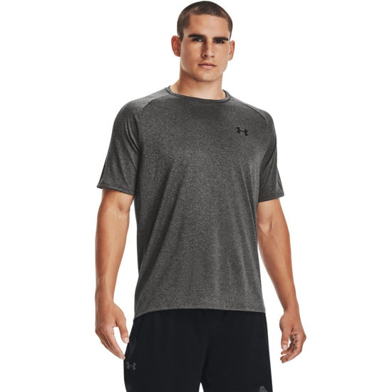 Picture of Under Armour Men's Tech 2.0 Short-Sleeve T-Shirt , Carbon Heather (090)/Black , XX-Large Tall