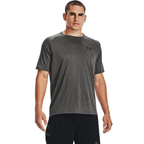 Picture of Under Armour mens Tech 2.0 Short-Sleeve T-Shirt , Carbon Heather (090)/Black , 5X-Large