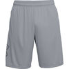 Picture of Under Armour mens Tech Graphic Shorts , Steel (035)/High-Vis Yellow , 3X-Large Tall