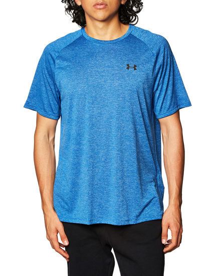 Picture of Under Armour Men's Tech 2.0 Short-Sleeve T-Shirt , Tech Blue (432)/Black, Medium