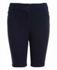 Picture of Nautica girls School Uniform Stretch Bermuda Shorts, Navy, 16 Plus