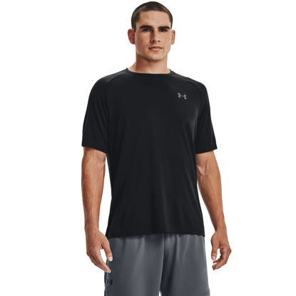 Picture of Under Armour mens Tech 2.0 Short-Sleeve T-Shirt , Black (001)/Graphite , Large Tall