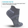 Picture of BERING Women's Performance Athletic Ankle Running Socks, Dark Grey, Size 6-9, 6 Pairs