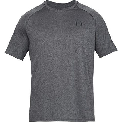 Picture of Under Armour Men's Tech 2.0 Short-Sleeve T-Shirt, Carbon Heather (090)/Black, 4X-Large Tall