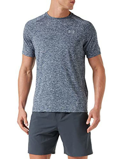 Picture of Under Armour mens Tech 2.0 Short-Sleeve T-Shirt , Academy Blue (409)/Steel , Large Tall