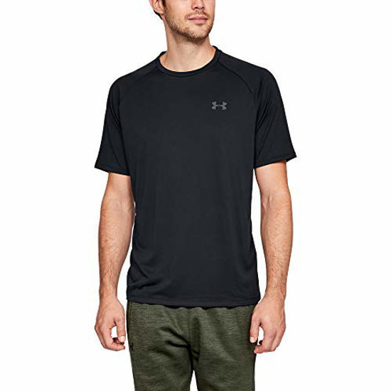 Picture of Under Armour Men's Tech 2.0 Short-Sleeve T-Shirt, Black (001)/Graphite, 4X-Large Tall