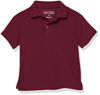 Picture of Nautica Boys School Uniform Short Sleeve Performance Polo, Burgundy, 10-12 Husky