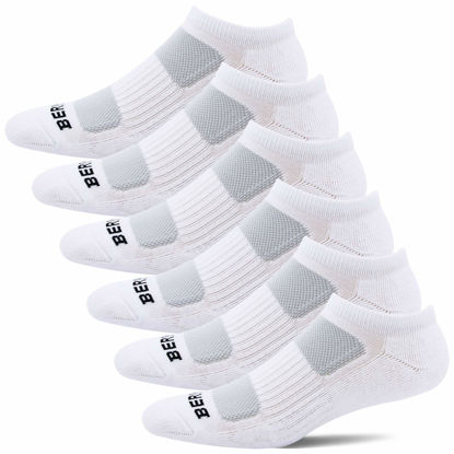 Picture of BERING Women's Ankle Socks No Show Running Athletic Cushioned (6 Pairs)