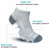 Picture of BERING Men's Ankle Athletic Socks Ultra-Durable Workout Running Tennis, Light Grey, Shoe 9-12/Sock 10-13, 6 Pairs