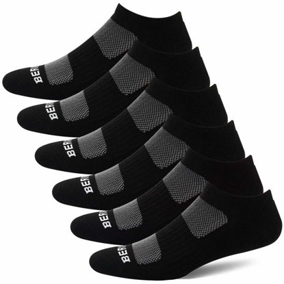 Picture of BERING Women's Ankle Socks No Show Running Athletic Cushioned (6 Pairs)