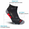 Picture of BERING Men's Ankle Athletic Socks Ultra-Durable Workout Running Tennis, Black, Shoe 9-12/Sock 10-13, 6 Pairs