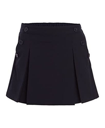 Picture of Nautica Girls' Big School Uniform Stretch Poplin Scooter, Navy, 16