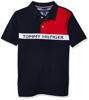 Picture of Tommy Hilfiger Boys' Little Short Sleeve Stretch Collared Polo Shirt, for Everyday Wear or Dressing Up, 405 Swim Navy, 5