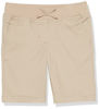 Picture of Nautica Girls' Big School Uniform Stretch Bermuda Short, Khaki Pull-On, 7