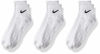 Picture of Nike Everyday Cushion Ankle Training Socks (3 Pair), Men's & Women's Ankle Socks with Sweat-Wicking Technology, White/Black, X-Large