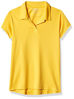 Picture of Nautica Girls' Big School Uniform Short Sleeve Performance Polo, Gold, 7