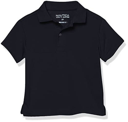 Picture of Nautica Boys' Big Boys' Uniform Short Sleeve Performance Polo, Navy, Small/8