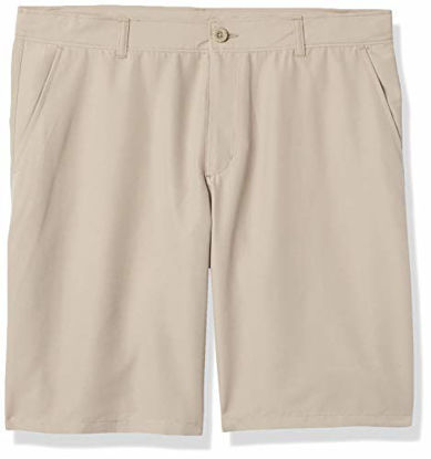 Picture of Nautica Boys' Big School Uniform Performance Short, Khaki, 12 Husky