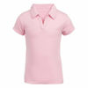 Picture of Nautica girls School Uniform Short Sleeve Performance Polo Shirt, Light Pink, 12 14 US