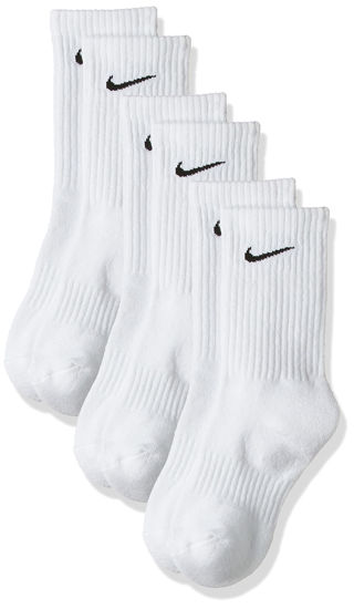 Picture of Performance Lightweight Crew Training Socks (3 Pair) (Medium, White/Black)