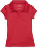 Picture of Nautica Girls Size' School Uniform Short Sleeve Performance Polo, Red, 16-18 Plus