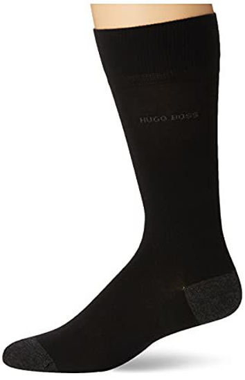 Picture of BOSS Men's Matt Combed Cotton Heel Toe Sock, Black, 7-13