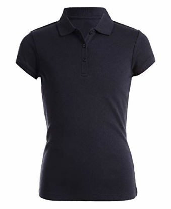 Picture of Nautica Girls' Short Sleeve Polo,Navy,Medium(5)