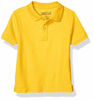 Picture of Nautica Boys' Big School Uniform Short Sleeve Pique Polo, Gold, 10-12