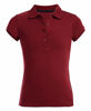 Picture of Nautica Girls' Short Sleeve Polo,Burgundy,Medium(8.5/10.5) Plus