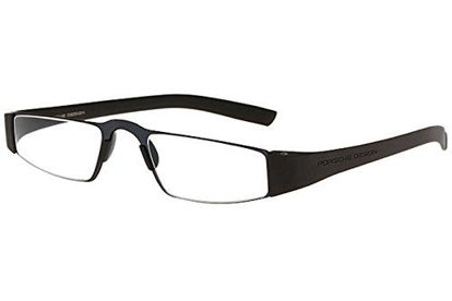 Picture of Porsche Design P8801 Eyewear Mens/Ladies Stainless Steel Half-Eye Readers Size 48-20-150mm- Dark Blue (S) +1.00