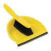 Picture of Soft Dustpan & Brush Set Colour: Blue. 220mm wide.