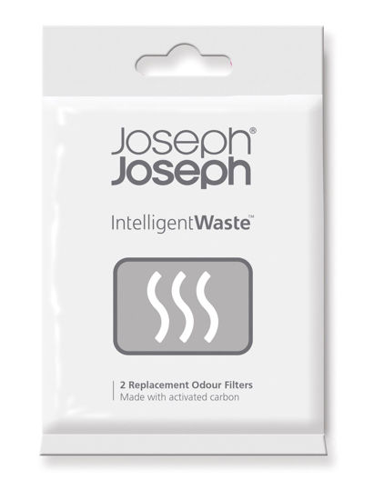 Picture of Joseph Joseph Intelligent Waste Replacement Carbon Odor Filters for Totem Titan Compost Bin, 2 Count (Pack of 1), Black