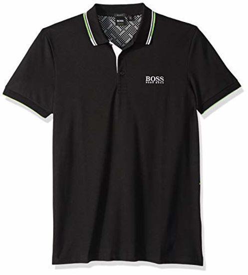 Picture of BOSS Green Men's Paddy Pro Short Sleeve Polo Shirt, Black, X-Large