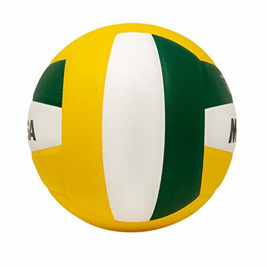 Getuscart Mikasa Micro Cell Volleyball Green Gold White