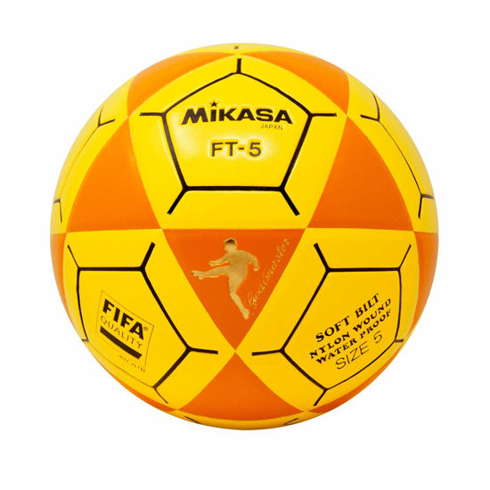 Picture of Mikasa FT5 Goal Master Soccer Ball, Orange/Yellow, Size 5