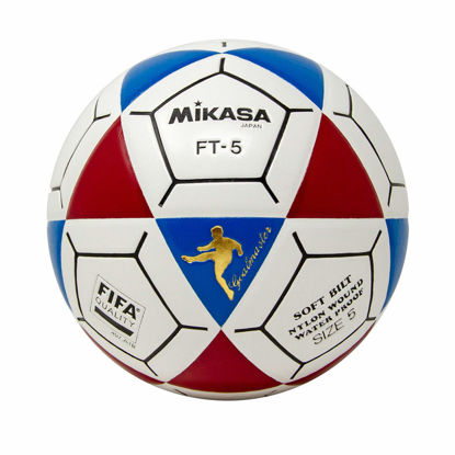 Picture of Mikasa FT5 Goal Master Soccer Ball, Blue/Red/White, Size 5