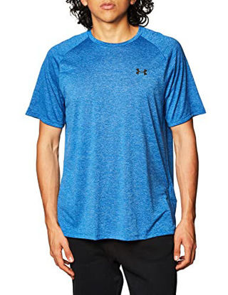 Picture of Under Armour Men's Tech 2.0 Short-Sleeve T-Shirt , Tech Blue (432)/Black, 3X-Large