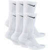 Picture of Nike Everyday Cushion Crew Socks, Unisex , White/Black, L (Pack of 6 Pairs of Socks)
