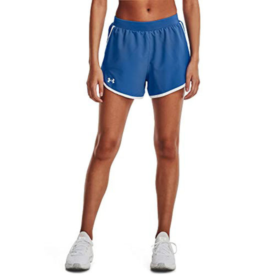 Getuscart Under Armour Women S Fly By 2 0 Running Shorts Victory Blue 474 Reflective Large