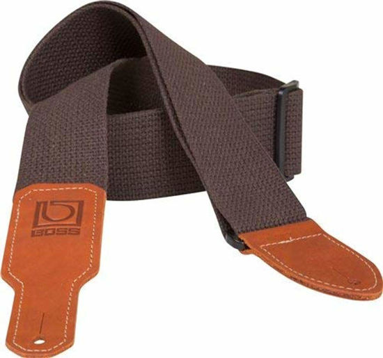 Picture of BOSS Cotton Guitar Strap, 2 Inch Width, Brown (BSC-20-BRN)