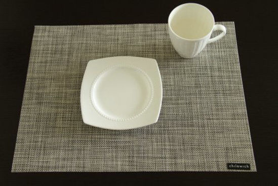 Picture of Chilewich Rect Mini Basketweave Tablemat-Gravel