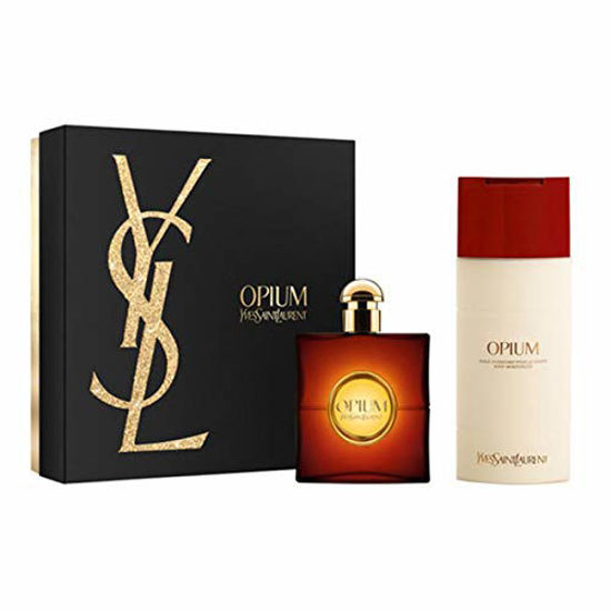 Picture of Yves Saint Laurent Opium By Yves Saint Laurent 3 Piece Gift Set - 3.0 Oz Eau De Toilette Spray, 6.6 Oz Body Lotion For W