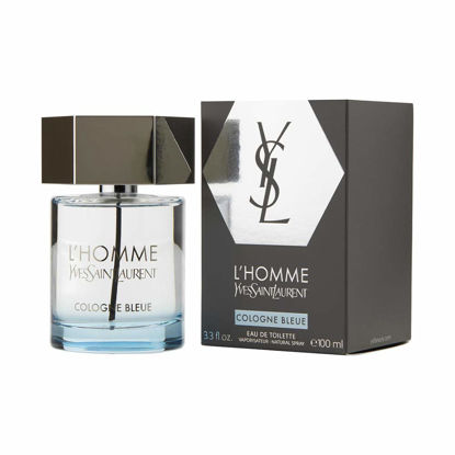 Picture of Yves Saint Laurent L'homme Cologne Bleue For Men Eau De Toilette Spray, Multicolor, aromatic aquatic, 3.3 Fl Oz