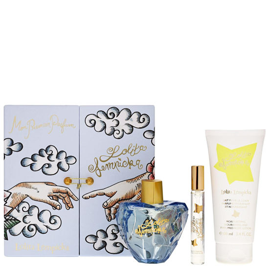 Picture of LOLITA LEMPICKA 3 PCS SET: 3.4 EAU DE PARFUM SPRAY + 0.25 OZ EAU DE PARFUM + 3.4 PERFUMED BODY LOTION (HARD BOX)